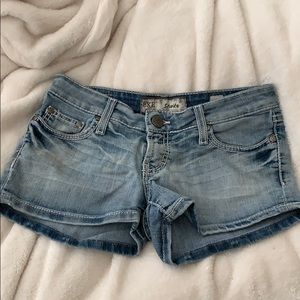 BKE denim starlite shorts